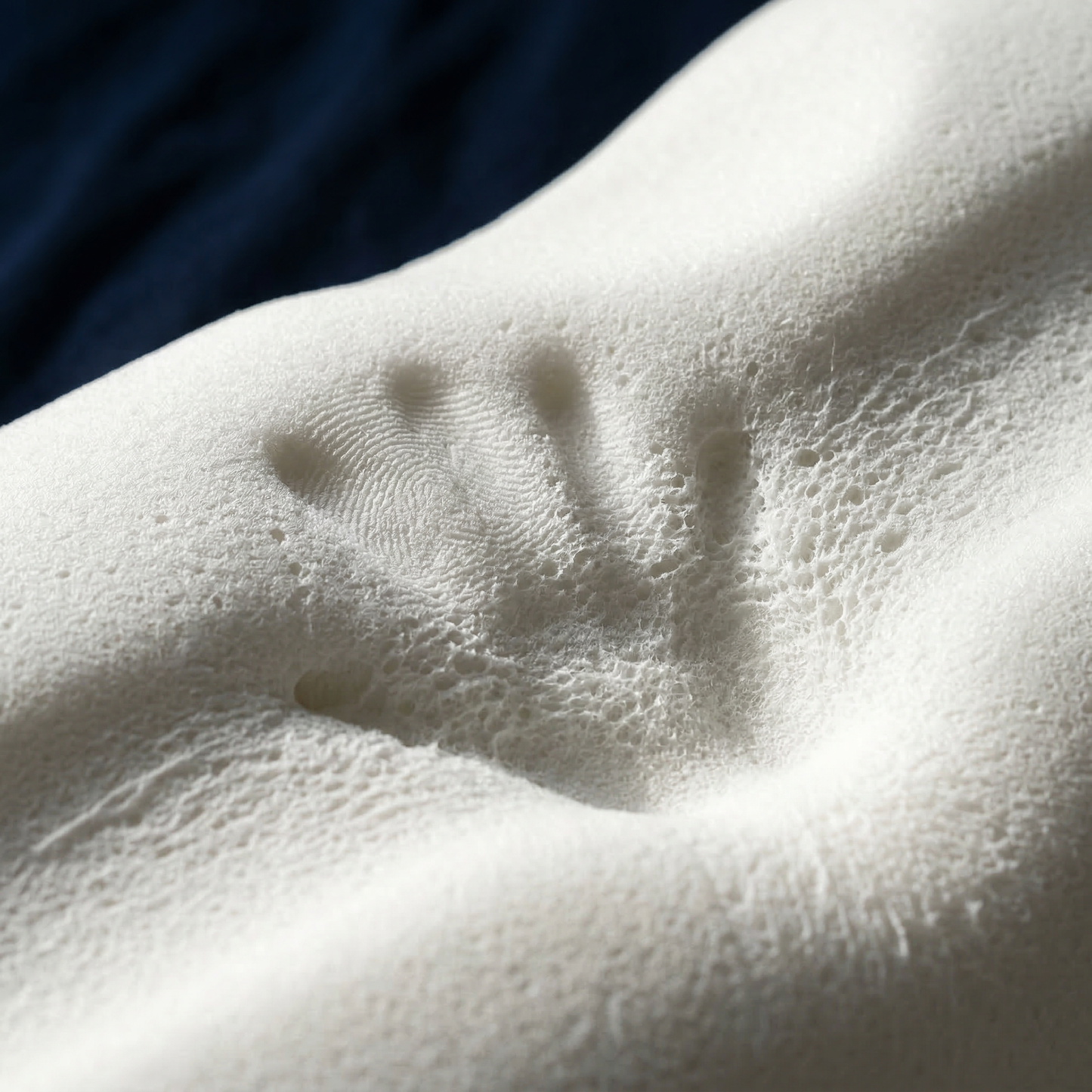 Walo Halo Ergo fabric and memory foam texture closeup