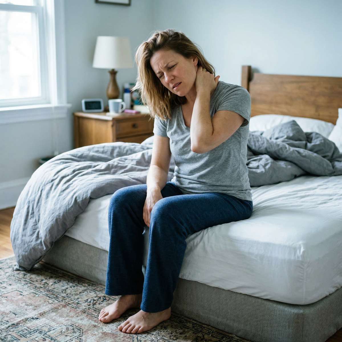 Before: waking up with neck pain every morning