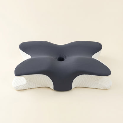 Walo Halo Ergo butterfly contour pillow - orthopedic memory foam pillow shown from above