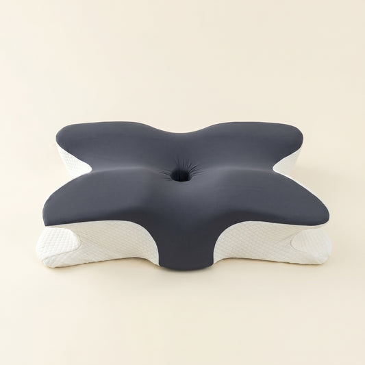 Walo Halo Ergo butterfly contour pillow - orthopedic memory foam pillow shown from above