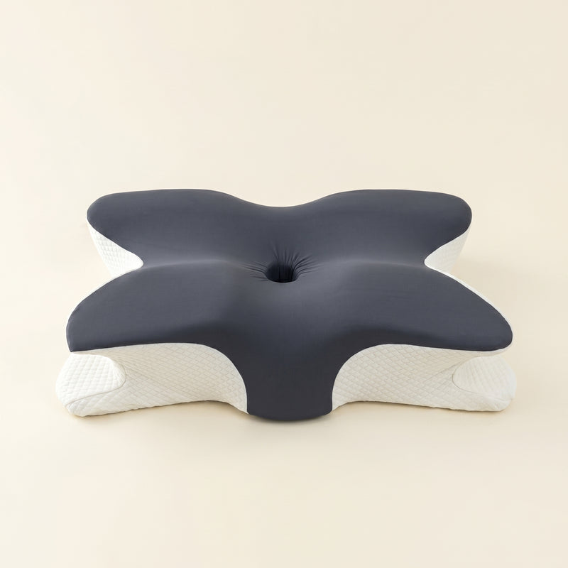 Walo Halo Ergo butterfly contour pillow - orthopedic memory foam pillow shown from above