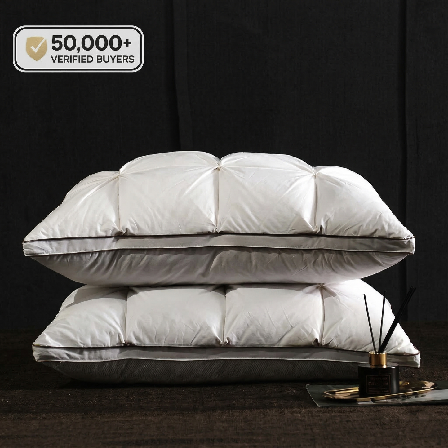 Sleep Pillow – 50000 verified buyers, stacked pillows